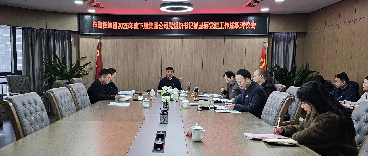 市国控集团召开2025年度一级子公司党组织书记抓基层党建工作述职评议会